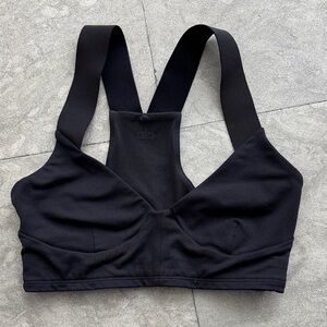ALO Yoga Black Racerback Support Sports Bra